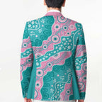 Hereditary Cancer Awareness Australia Indigenous Blazer Pink and Teal - Aussie Hoodie