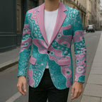 Hereditary Cancer Awareness Australia Indigenous Blazer Pink and Teal - Aussie Hoodie