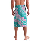 Hereditary Cancer Awareness Australia Indigenous Lavalava Pink and Teal - Aussie Hoodie