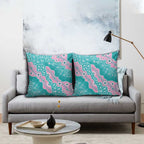 Hereditary Cancer Awareness Australia Indigenous Pillow Cover Pink and Teal - Aussie Hoodie