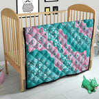 Hereditary Cancer Awareness Australia Indigenous Quilt Pink and Teal - Aussie Hoodie