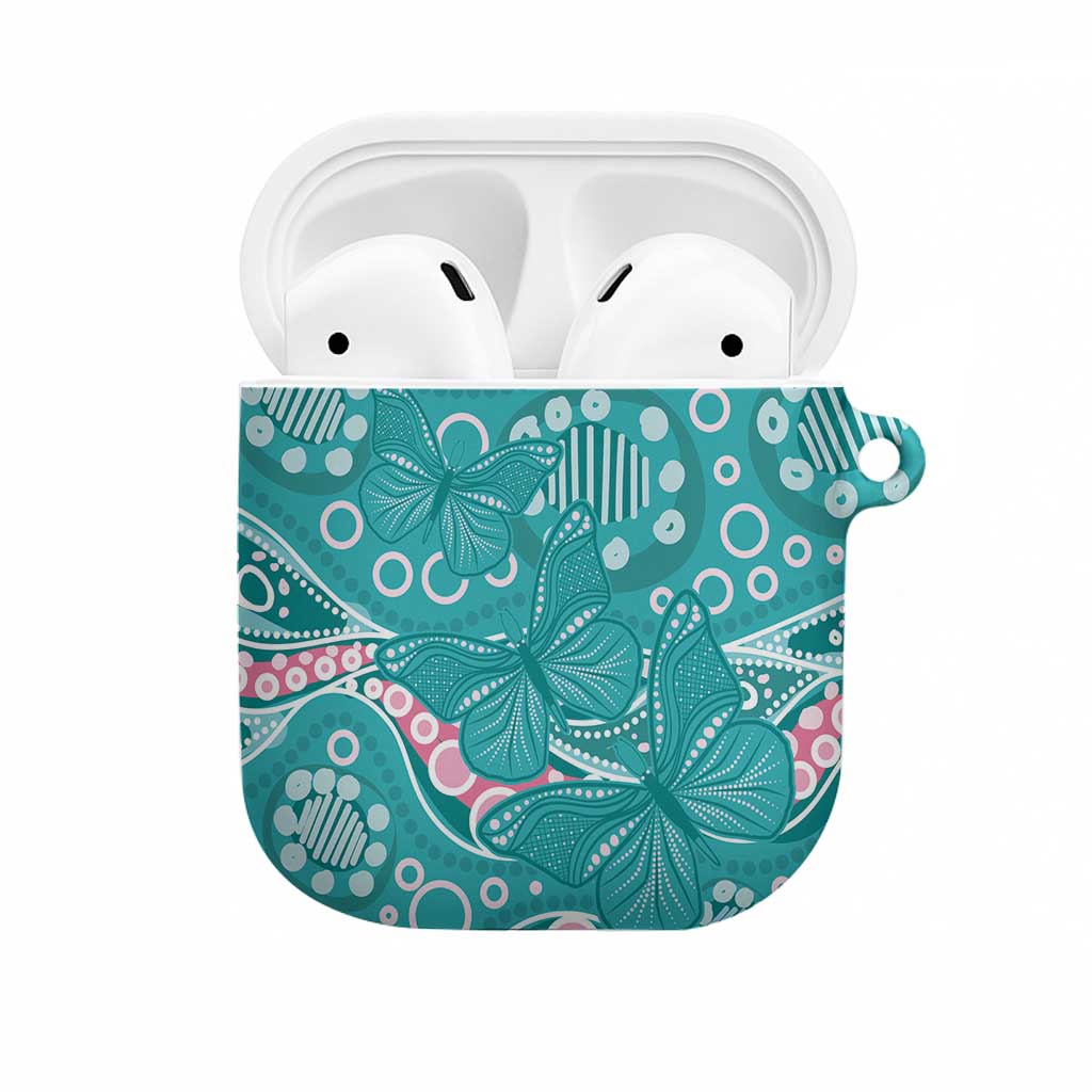 Australia Hereditary Cancer Awareness AirPods Case Aboriginal Butterflies - Aussie Hoodie