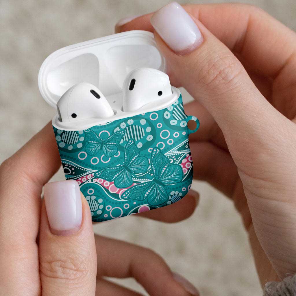 Australia Hereditary Cancer Awareness AirPods Case Aboriginal Butterflies - Aussie Hoodie