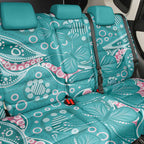 Australia Hereditary Cancer Awareness Back Car Seat Cover Aboriginal Butterflies - Aussie Hoodie