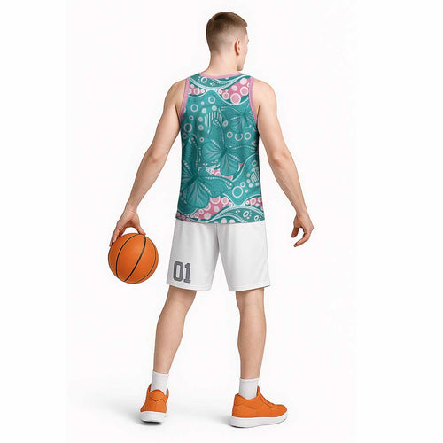 Australia Hereditary Cancer Awareness Basketball Jersey Aboriginal Butterflies - Aussie Hoodie