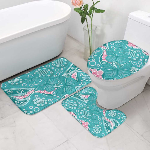 Australia Hereditary Cancer Awareness Bathroom Set Aboriginal Butterflies - Aussie Hoodie