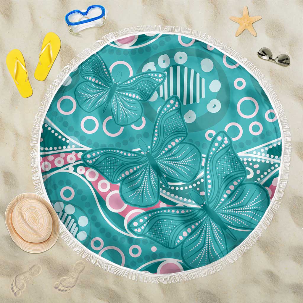 Australia Hereditary Cancer Awareness Beach Blanket Aboriginal Butterflies - Aussie Hoodie