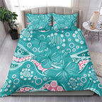 Australia Hereditary Cancer Awareness Bedding Set Aboriginal Butterflies - Aussie Hoodie