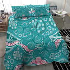 Australia Hereditary Cancer Awareness Bedding Set Aboriginal Butterflies - Aussie Hoodie