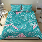 Australia Hereditary Cancer Awareness Bedding Set Aboriginal Butterflies - Aussie Hoodie