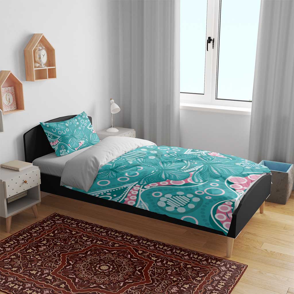 Australia Hereditary Cancer Awareness Bedding Set Aboriginal Butterflies - Aussie Hoodie