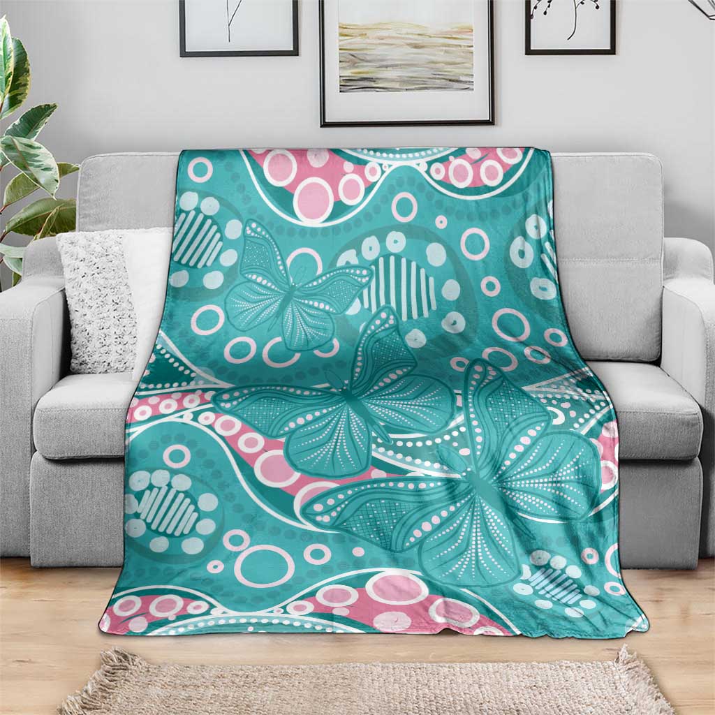 Australia Hereditary Cancer Awareness Blanket Aboriginal Butterflies - Aussie Hoodie
