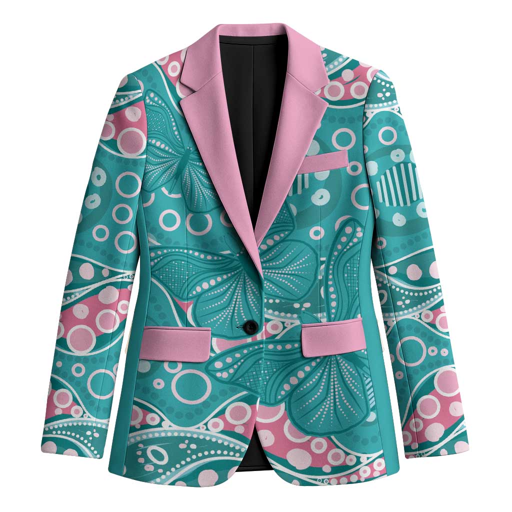 Australia Hereditary Cancer Awareness Blazer Aboriginal Butterflies - Aussie Hoodie