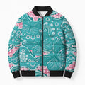 Australia Hereditary Cancer Awareness Bomber Puffer Jacket Aboriginal Butterflies - Aussie Hoodie
