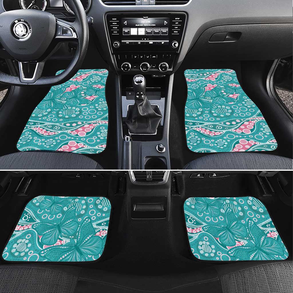 Australia Hereditary Cancer Awareness Car Mats Aboriginal Butterflies - Aussie Hoodie