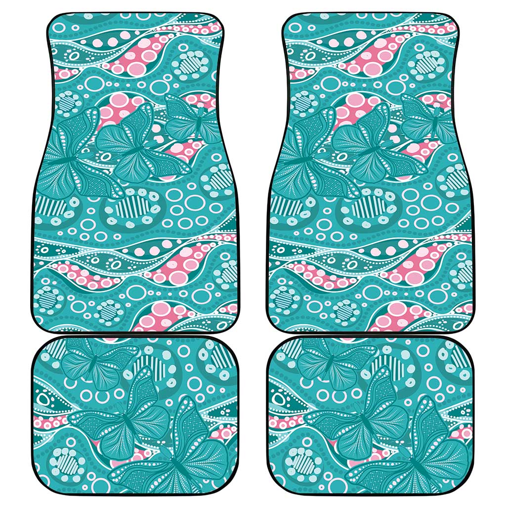 Australia Hereditary Cancer Awareness Car Mats Aboriginal Butterflies - Aussie Hoodie