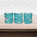 Australia Hereditary Cancer Awareness Ceramic Mug Aboriginal Butterflies - Aussie Hoodie