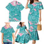 Australia Hereditary Cancer Awareness Family Matching Mermaid Dress and Hawaiian Shirt Aboriginal Butterflies - Aussie Hoodie
