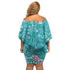 Australia Hereditary Cancer Awareness Family Matching Off Shoulder Short Dress and Hawaiian Shirt Aboriginal Butterflies - Aussie Hoodie