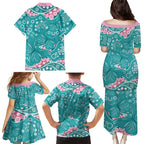 Australia Hereditary Cancer Awareness Family Matching Puletasi and Hawaiian Shirt Aboriginal Butterflies - Aussie Hoodie