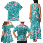 Australia Hereditary Cancer Awareness Family Matching Tank Maxi Dress and Hawaiian Shirt Aboriginal Butterflies - Aussie Hoodie