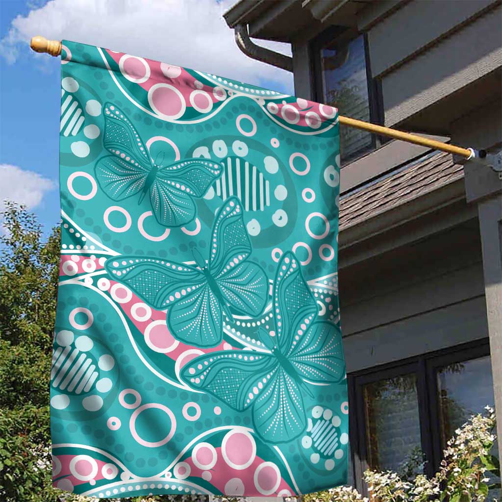 Australia Hereditary Cancer Awareness Garden Flag Aboriginal Butterflies - Aussie Hoodie