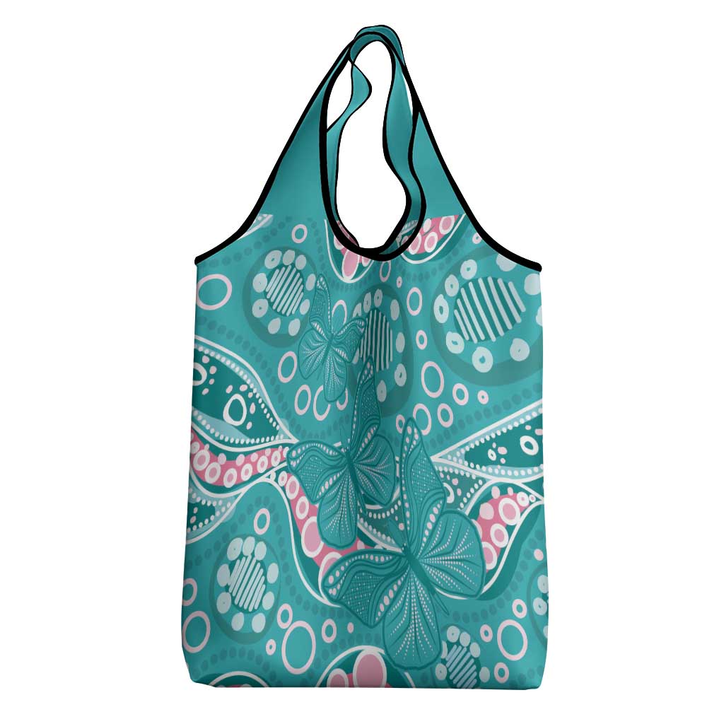 Australia Hereditary Cancer Awareness Grocery Bag Aboriginal Butterflies - Aussie Hoodie