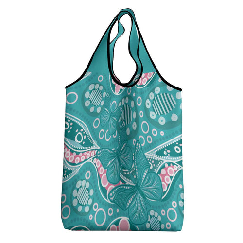 Australia Hereditary Cancer Awareness Grocery Bag Aboriginal Butterflies - Aussie Hoodie