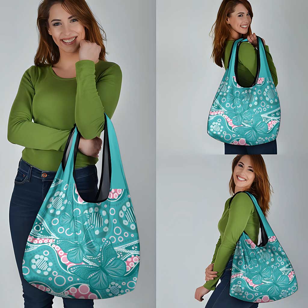 Australia Hereditary Cancer Awareness Grocery Bag Aboriginal Butterflies - Aussie Hoodie