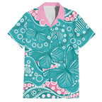 Australia Hereditary Cancer Awareness Hawaiian Shirt Aboriginal Butterflies - Aussie Hoodie
