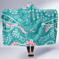 Australia Hereditary Cancer Awareness Hooded Blanket Aboriginal Butterflies - Aussie Hoodie