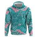 Australia Hereditary Cancer Awareness Hoodie Aboriginal Butterflies - Aussie Hoodie