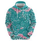 Australia Hereditary Cancer Awareness Hoodie Aboriginal Butterflies - Aussie Hoodie