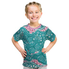 Australia Hereditary Cancer Awareness Kid T Shirt Aboriginal Butterflies - Aussie Hoodie