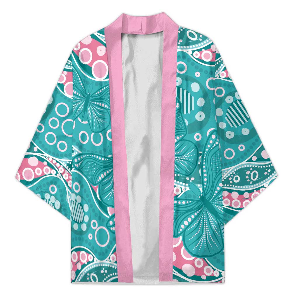 Australia Hereditary Cancer Awareness Kimono Aboriginal Butterflies - Aussie Hoodie
