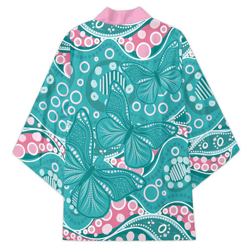 Australia Hereditary Cancer Awareness Kimono Aboriginal Butterflies - Aussie Hoodie