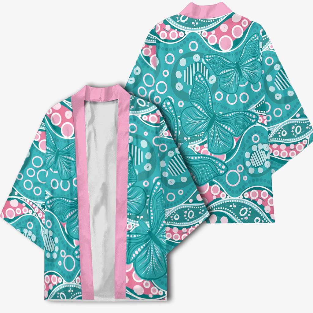 Australia Hereditary Cancer Awareness Kimono Aboriginal Butterflies - Aussie Hoodie