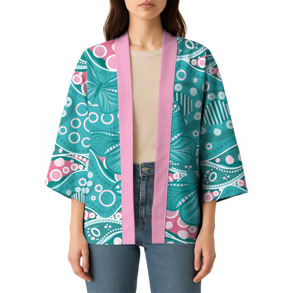 Australia Hereditary Cancer Awareness Kimono Aboriginal Butterflies - Aussie Hoodie