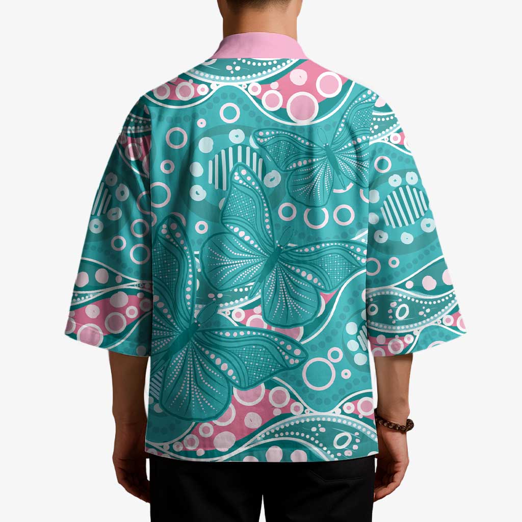 Australia Hereditary Cancer Awareness Kimono Aboriginal Butterflies - Aussie Hoodie