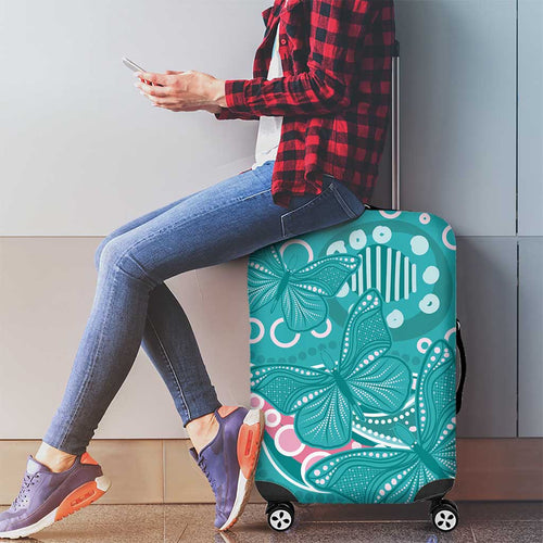 Australia Hereditary Cancer Awareness Luggage Cover Aboriginal Butterflies - Aussie Hoodie