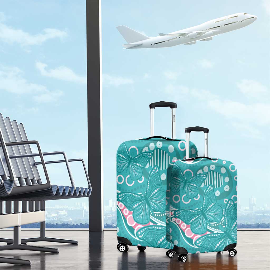 Australia Hereditary Cancer Awareness Luggage Cover Aboriginal Butterflies - Aussie Hoodie