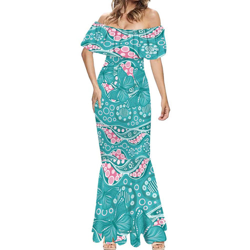 Australia Hereditary Cancer Awareness Mermaid Dress Aboriginal Butterflies - Aussie Hoodie