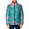 Australia Hereditary Cancer Awareness Padded Jacket Aboriginal Butterflies - Aussie Hoodie