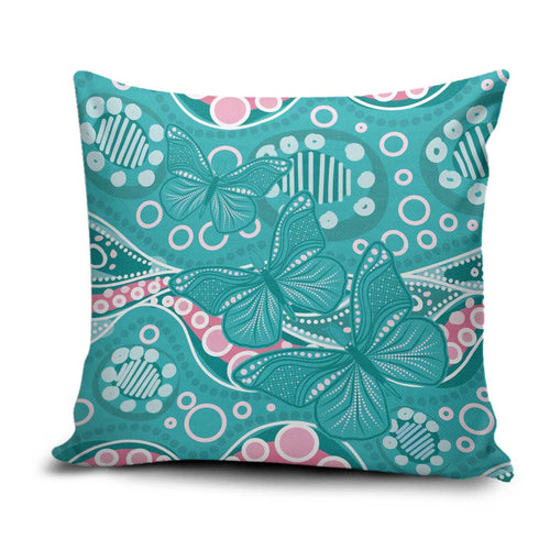 Australia Hereditary Cancer Awareness Pillow Cover Aboriginal Butterflies - Aussie Hoodie