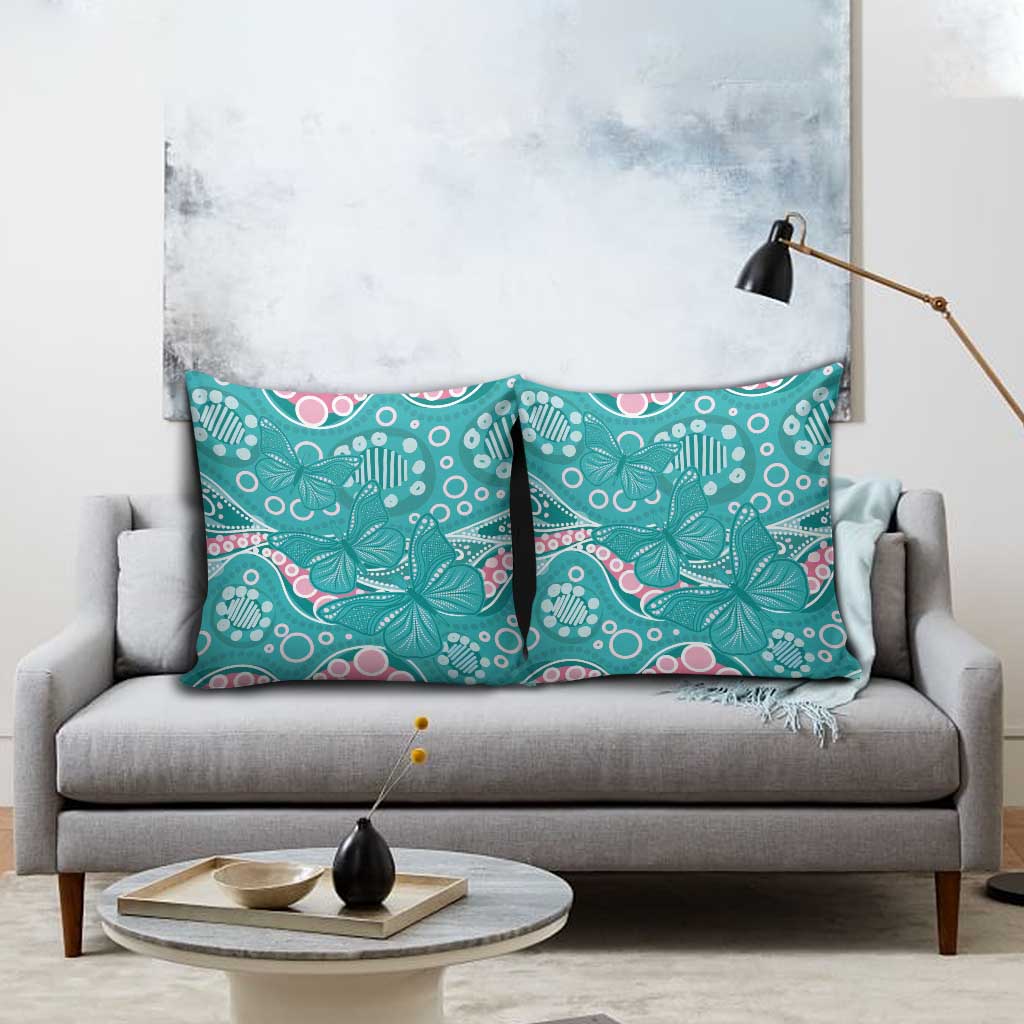 Australia Hereditary Cancer Awareness Pillow Cover Aboriginal Butterflies - Aussie Hoodie