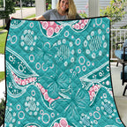 Australia Hereditary Cancer Awareness Quilt Aboriginal Butterflies - Aussie Hoodie