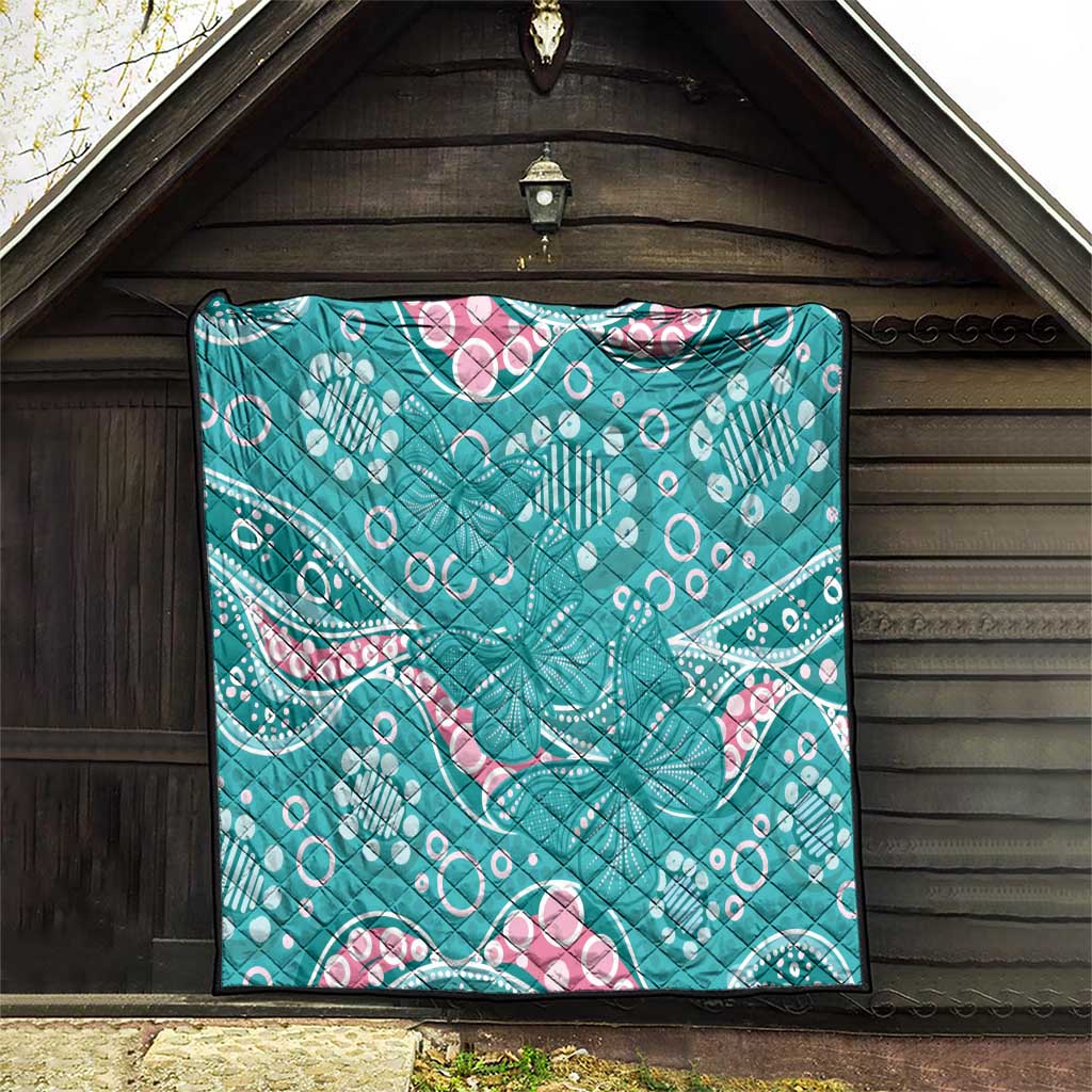 Australia Hereditary Cancer Awareness Quilt Aboriginal Butterflies - Aussie Hoodie