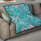 Australia Hereditary Cancer Awareness Quilt Aboriginal Butterflies - Aussie Hoodie