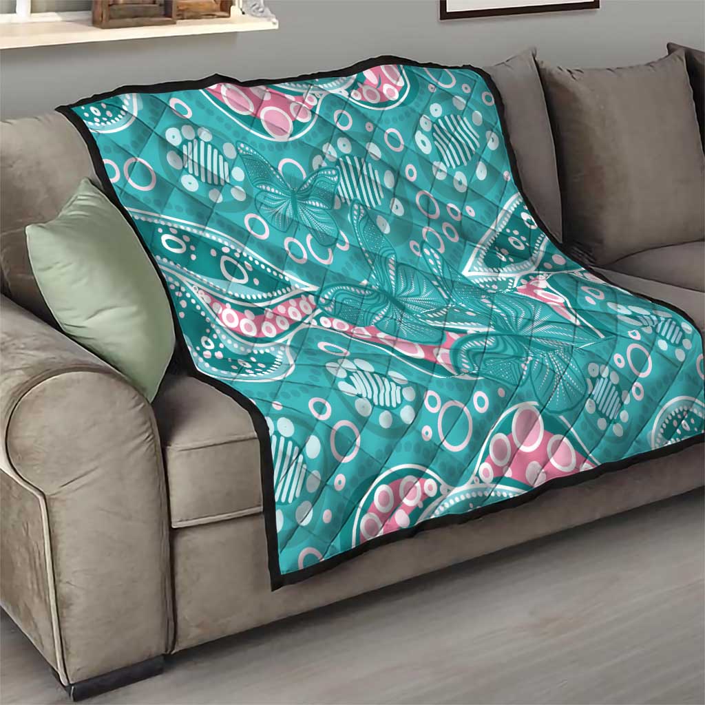 Australia Hereditary Cancer Awareness Quilt Aboriginal Butterflies - Aussie Hoodie
