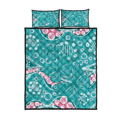 Australia Hereditary Cancer Awareness Quilt Bed Set Aboriginal Butterflies - Aussie Hoodie